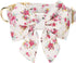 Adjustable Pet Bow Tie and Dog Collar for Lady Small Medium Large Dogs, Puppy Collar with Bowtie, Cute Lady Bow and Dog Collars - Comfort Soft Cotton (Rose Print, Large)