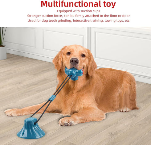 Occupiedpet (1, Dog Suction Cup Toy, Suction Cup Dog Toy Tug of War Food Dispensing Ball Play and Exercise Activity