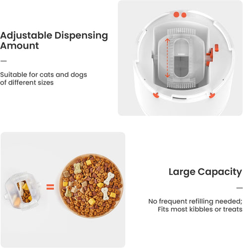280ml Potaroma Dog Puzzle Feeder Toy, Interactive IQ Training, Electronic Treat Dispenser, Automatic Rechargeable