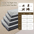 Dog Bed for Extra Large Breeds, Deluxe Plush Crate Beds, Comfy Kennel Pad, Waterproof, Removable Washable Cover