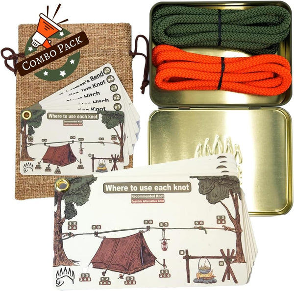 Knot Tying Kit | Camping & Outdoor Knots Edition - by The