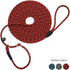 10FT / 20FT Long Slip Lead Dog Leash, 3/8" Thick Nylon Reflective Rope Anti-Choke Training Lead for Medium Large Dogs