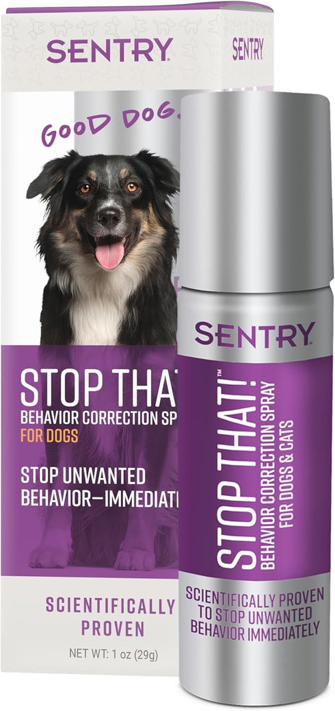 Sentry Pet Care Stop That! Behavior Correction Spray for Dogs - Easy Spray Application to Eliminate Excessive Barking