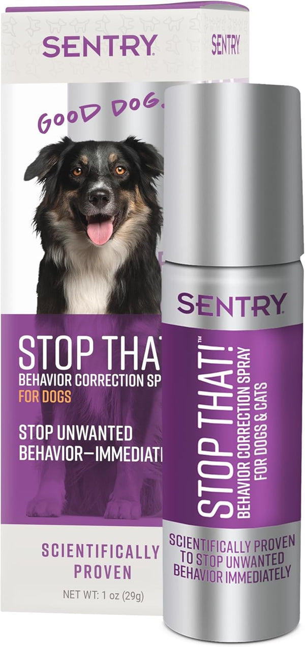 Sentry Pet Care Stop That! Behavior Correction Spray for Dogs - Easy Spray Application to Eliminate Excessive Barking