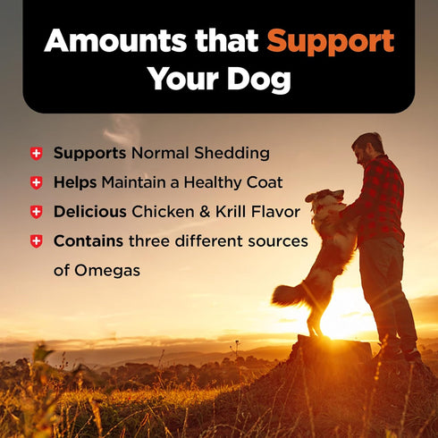 3 3 16 oz Nutri-Vet Skin & Coat Biscuits for Dogs, Tasty Dog Treat, Skin and Coat Supplement, Omega Fish Oil, Made