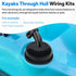 Dfnidy Kayaks Through Hull Wiring Kits, Replacement Kayak Thru Hull Wiring Plugs Compatible with Wilderness Systems