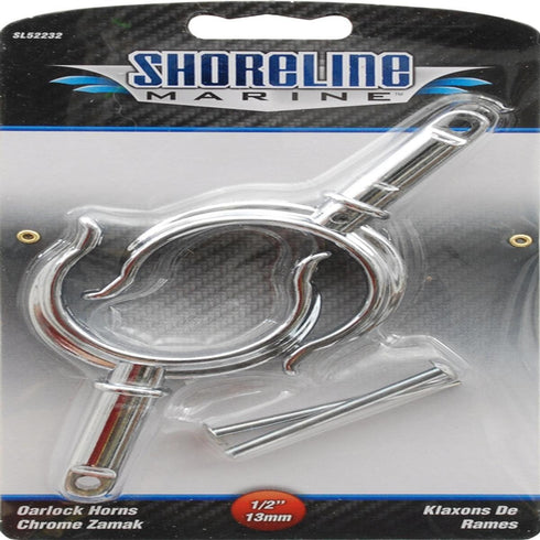 Shoreline Marine Chrome Zamak Oarlock Horns