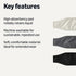 3-Pack, Amazon Basics Reuseable Dog Diapers Male, Washable Highly Absorbent, XS Size, Black, Grey, Silver