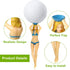 Sumind 8 Pcs Colored Golf Tees, Funny 3 Inch Golf Practice Novelty Tees, White Elephant Stocking Stuffer Gifts