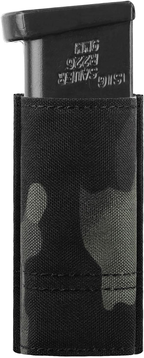 KRYDEX Single/Double Pistol Mag Pouch - Nylon Magazine Pouch 9mm with Quick Release Insert