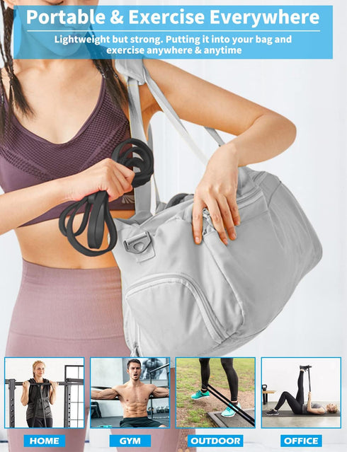 Pull Up Bands Set, Resistance Bands for Men & Women, Exercise Workout Bands for Muscle Training and Physical Therapy