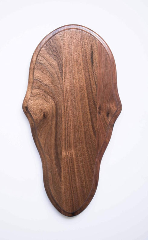 Taxidermists Woodshop Classic Deer European Skull Mount Face Plate Plaque Walnut