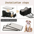 Volodya 15 lbs 2 Summer/Winter Dog Car Seat for Small/Medium Dogs Under with Replaceable Dual-Sided Cushions, Portable