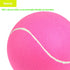 Giant Tennis Ball for Dogs - 2 Pack 9.5 Inch Pink and Blue Inflatable Jumbo Tennis Ball for Interactive Play