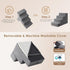 EHEYCIGA 18”H Dog Stairs for Bed, 4-Step Extra Wide Non-Slip Pet Steps for Small Dogs and Cats, Grey