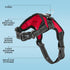 No Pull Reflective Adjustable Dog Harness with Handle, Comfortable Soft Mesh, Easy On for Small Medium Large Dogs (Red)