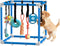 Puppy Play Gym with 8 Hanging Toys Indoor Play Gym Interactive Dog