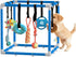 Puppy Play Gym with 8 Hanging Toys Indoor Play Gym Interactive Dog