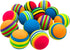 PET SHOW 15pcs Colorful Rainbow Soft Foam Interactive Cat Toy Balls for Indoor Cats & Small Dogs Quiet Playing