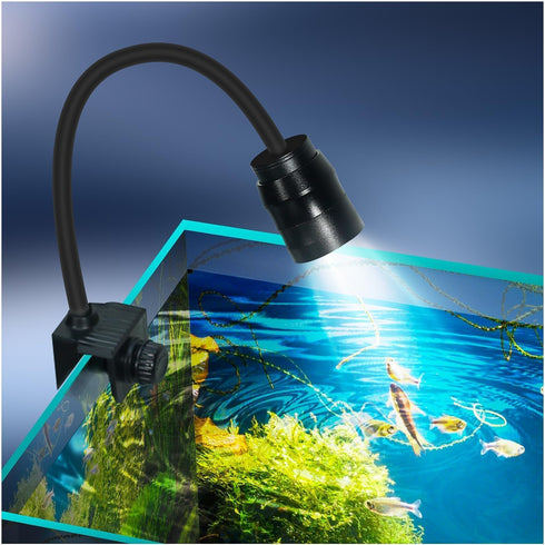 UPETTOOLS Full Spectrum Aquarium Light, LED Zoom Lights for Fish Tank Plants, 3 Colors Adjustable Focal Length (10)