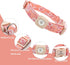 Airtag Dog Collar by Lionheart glory, Heavy-Duty Pink Collar for Large Dogs with Airtag Holder