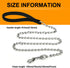 Heavy Duty Metal Dog Leash - 6 FT Chew Proof Pet Leash Chain with Soft Padded Handle for Large & Medium Dogs
