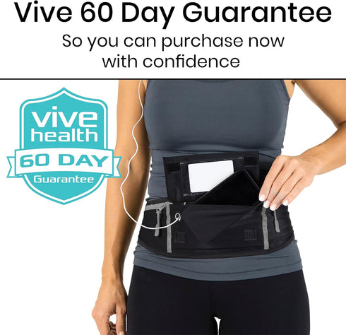 Vive Running Belt Fanny Pack, Waterproof Runners Reflective Waist Pack Bag for Fitness and Travel