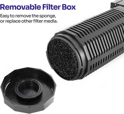10-50 13W 212 Yaubay Aquarium Internal Filter for Gallon Tanks, Power Biochemical Sponge Fish Turtle Tank Filter