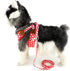 SELMAI Small Dog Harness Vest Leash Set, Polka Dot/Camo Mesh, No Pull Leads for Puppy Pet Cat