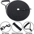 Vivifying Long Dog Leash, 20ft Reflective Training Leash for Outside, Soft Handle for Beach and Swimming (Black)
