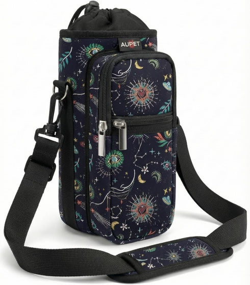 AUPET Water Bottle Sling Bag Sleeve Holder Carrier 25/32/40/64 oz,Insulated Crossbody Water