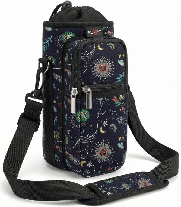 AUPET Water Bottle Sling Bag Sleeve Holder Carrier 25/32/40/64 oz,Insulated Crossbody Water