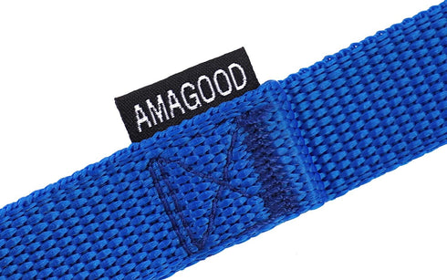 AmaGood Dog/Puppy Obedience Recall Training Agility Lead - 15 ft, 20 ft, 30 ft, 50 ft Long Leash, Blue