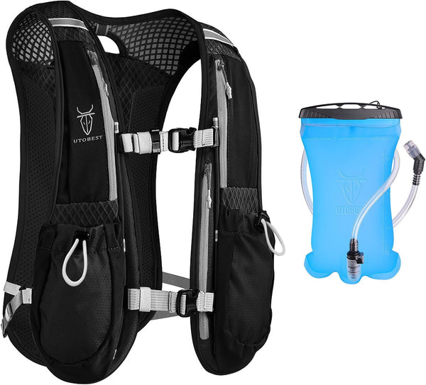 UTOBEST Running Vest, 5L Hydration Backpack, Lightweight and Breathable for Trail Running