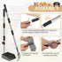 Set, Heeyoo Dog Pooper Scooper, Dog Poop Tray and Rake Pet Waste Removal Scoop with Long Adjustable Sectional Stainless