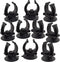 OIIKI 10 PCS Aquarium Heater Suction Cups with Clips, Air Hose Tube Holders for Fish Tank