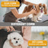 Dog Brush for Shedding, 6 PCS Pet Slicker Hair Brush Kit with Organizer Bag for Dogs and Cats, Grey