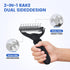 Neyakopaw 4-in-1 Pets(4PCS Double-Sided Pet Grooming Rake - Professional Pet Grooming Kit, Deshedding Dematting Tool