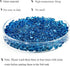2 Pounds Landscape Glass Pebble Gravel Sand for Aquariums and Terrarium Landscape, Natural Blue.
