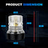3NM 360 Sailboat, Mast Head Anchor Light, Visibility Boat All Round Light, White LED Boat Navigation Lights for Marine