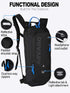 Hydration Backpack with 2L TPU BPA Free Water Bladder - Lightweight Daypack for Biking, Skiing, Running, Hiking