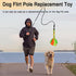 2 Pack Dog Fleece Rope Toy, Interactive Flirt Pole Replacement Toys for Tug and Chase, Chewing Rope Pet Tether