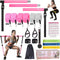 Pilates Bar Kit with Resistance Bands - Stackable Bands Workout Equipment for Legs, Hip, Waist, Arm