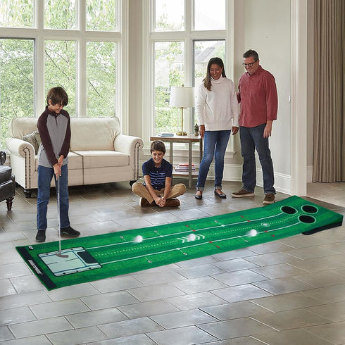 3 New Portable Golf Putting Mat, Mini Golf - Putting Green Indoor + Putting Green Outdoor - Putting Mat with Balls +