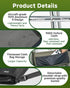 13 inch 2025 Rocalt Camping Portable Stool, Ultralight Collapsible Stool, Ultralight Aluminum Pocket Chair for Adult