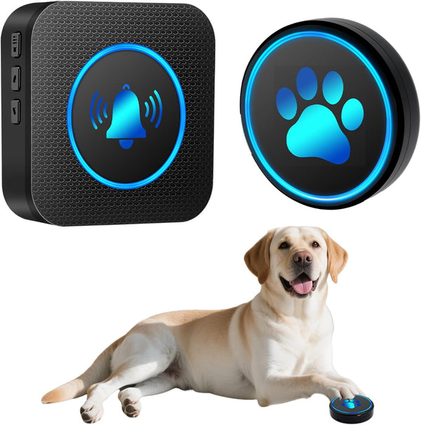 Yoiilifee Dog Door Bell for Potty Training, Smart Wireless Doggie Doorbell to Go
