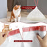 Cat Waste Bags, 19.7 x 17.7 Inches, 4 Packs/80 Counts, White-Red, for Automatic Cleaning Litter Boxes