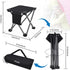 Roptat Backpacking Camping Stool,Portable Folding Compact Lightweight Stool Seat for Camping Fishing Hiking Gardening
