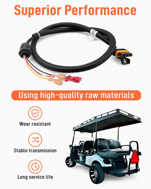 Quaneguzy 2000-2022 6811 BP-6811 25879G05 25879-G05 Pedal Box Wiring Harness Fit for EZGO Electric PDS Golf Cart