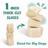 3.8 oz PAWUP Freeze Dried Chicken Dog Treats, Single Ingredient Whole-Cut Chicken Breast, High Protein Training Treats